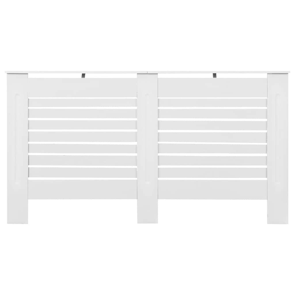 Coperture per Radiatori 2 pz Bianche 152x19x81,5 cm in MDF