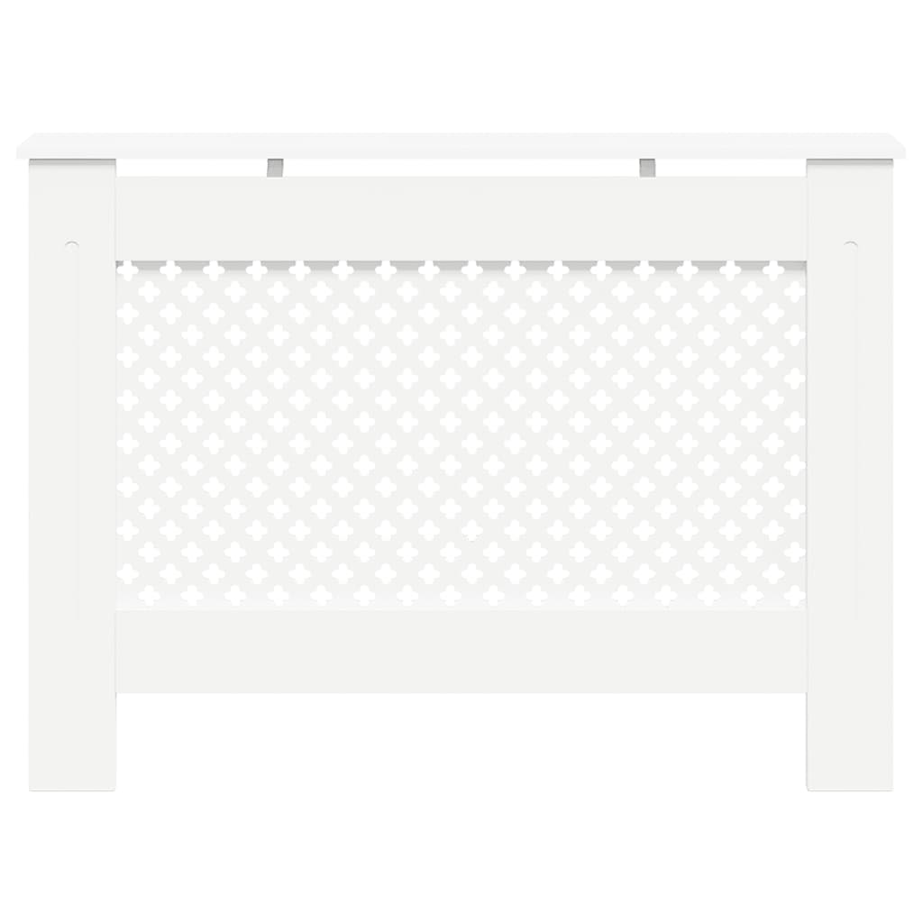 Coperture per Radiatori 2 pz Bianche 112x19x81,5 cm in MDF