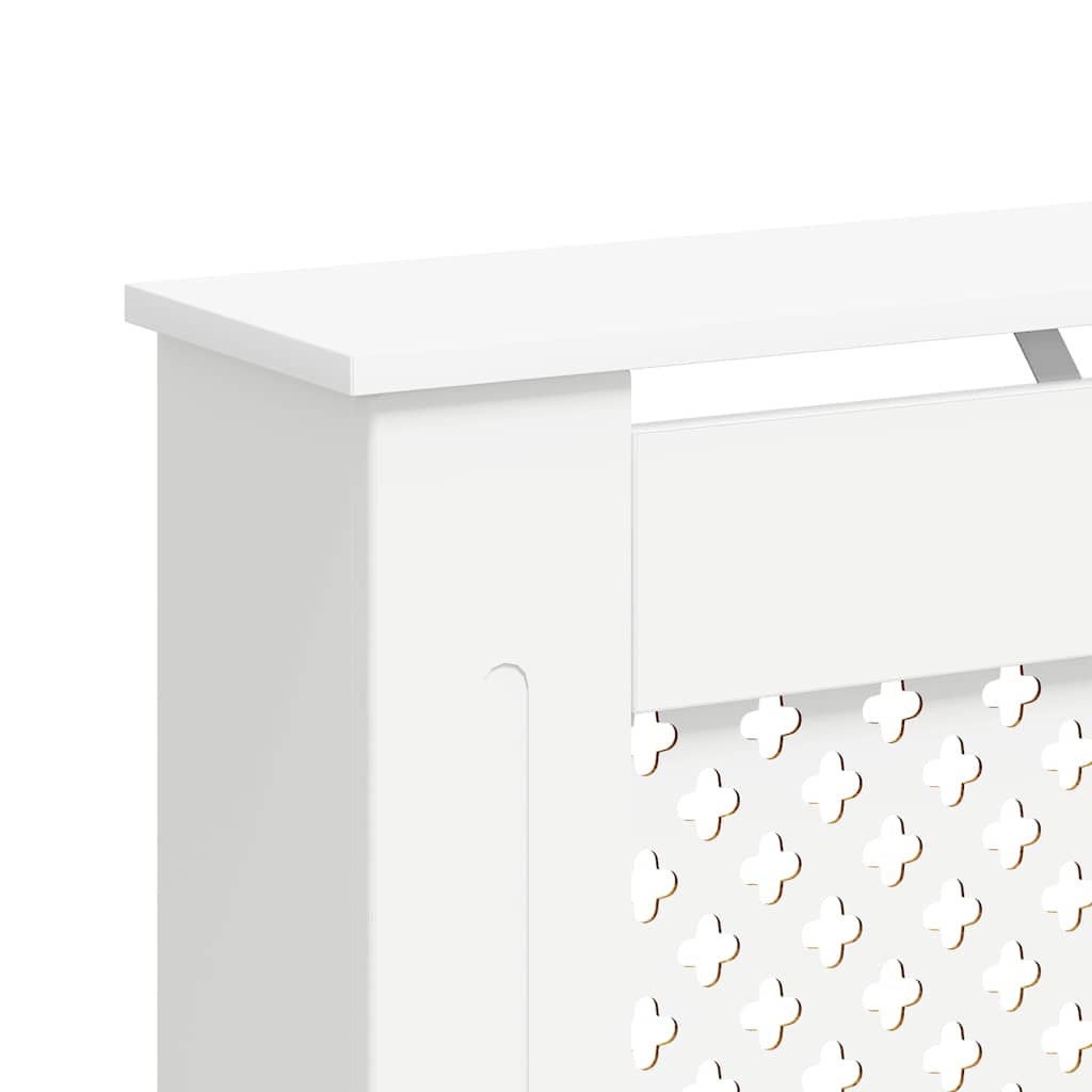 Coperture per Radiatori 2 pz Bianche 112x19x81,5 cm in MDF