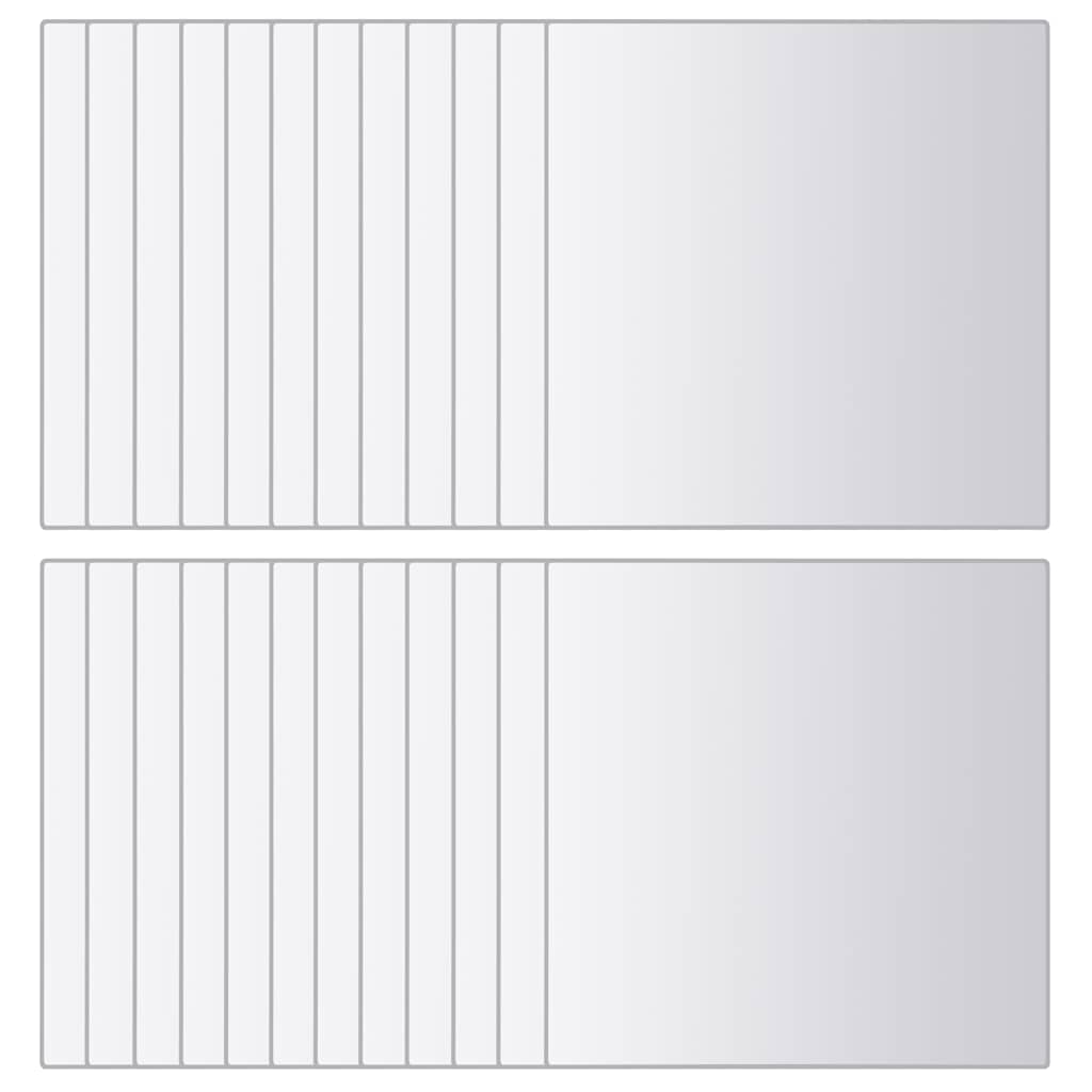 Piastrelle a Specchio 48 pz Quadrate in Vetro