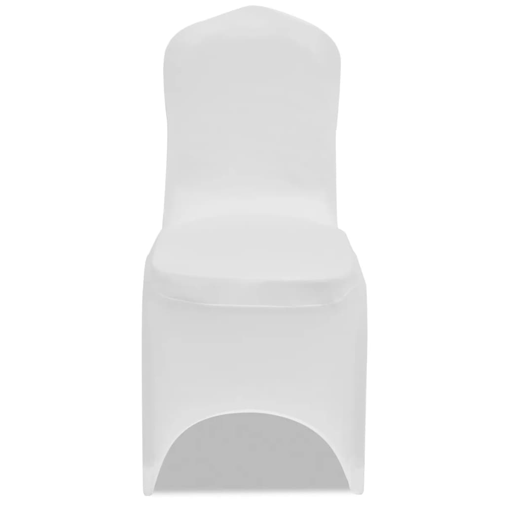 Coprisedie in Tessuto Elasticizzato Bianco 18 pz