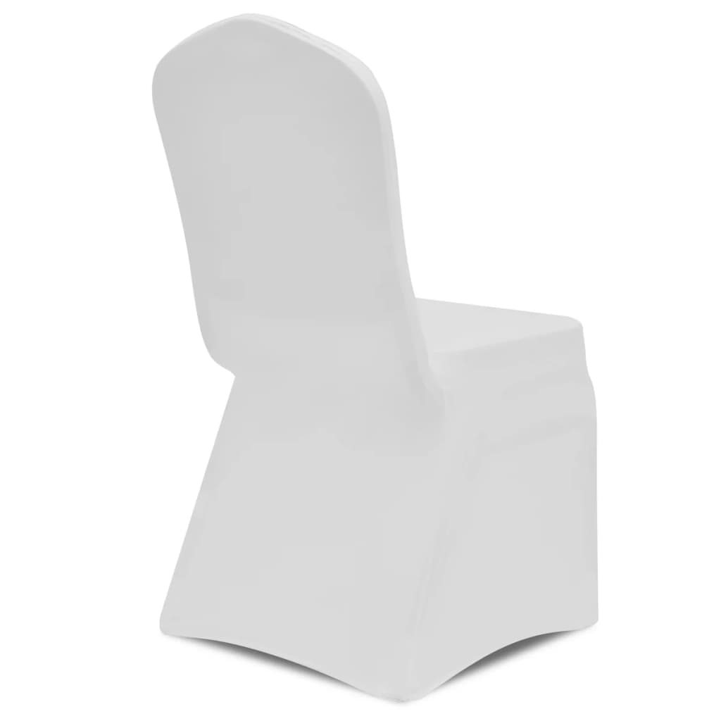 Coprisedie in Tessuto Elasticizzato Bianco 24 pz