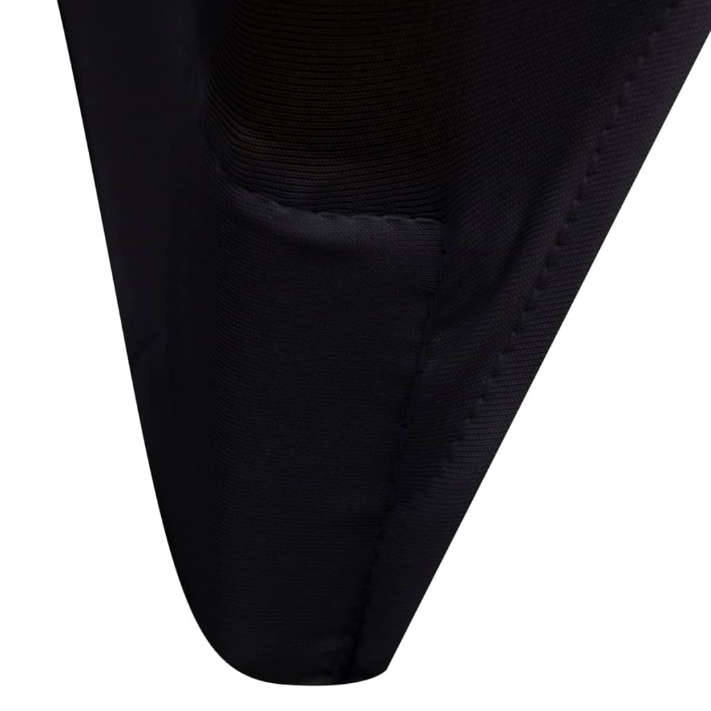 Coprisedie in Tessuto Elasticizzato Nero 18 pz