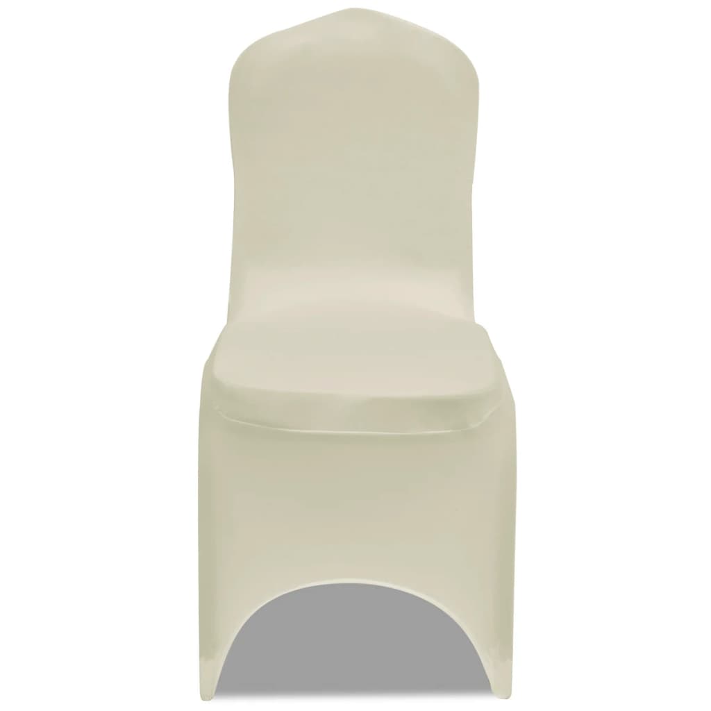 Coprisedie in Tessuto Elasticizzato Crema 18 pz