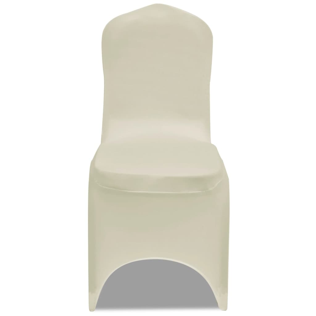 Coprisedie in Tessuto Elasticizzato Crema 24 pz