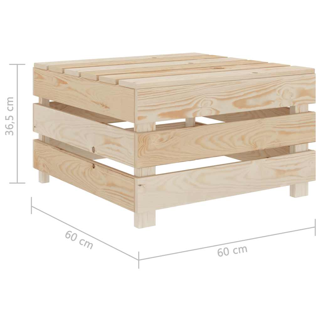 Set Divani da Giardino 5 pz su Pallet in Legno