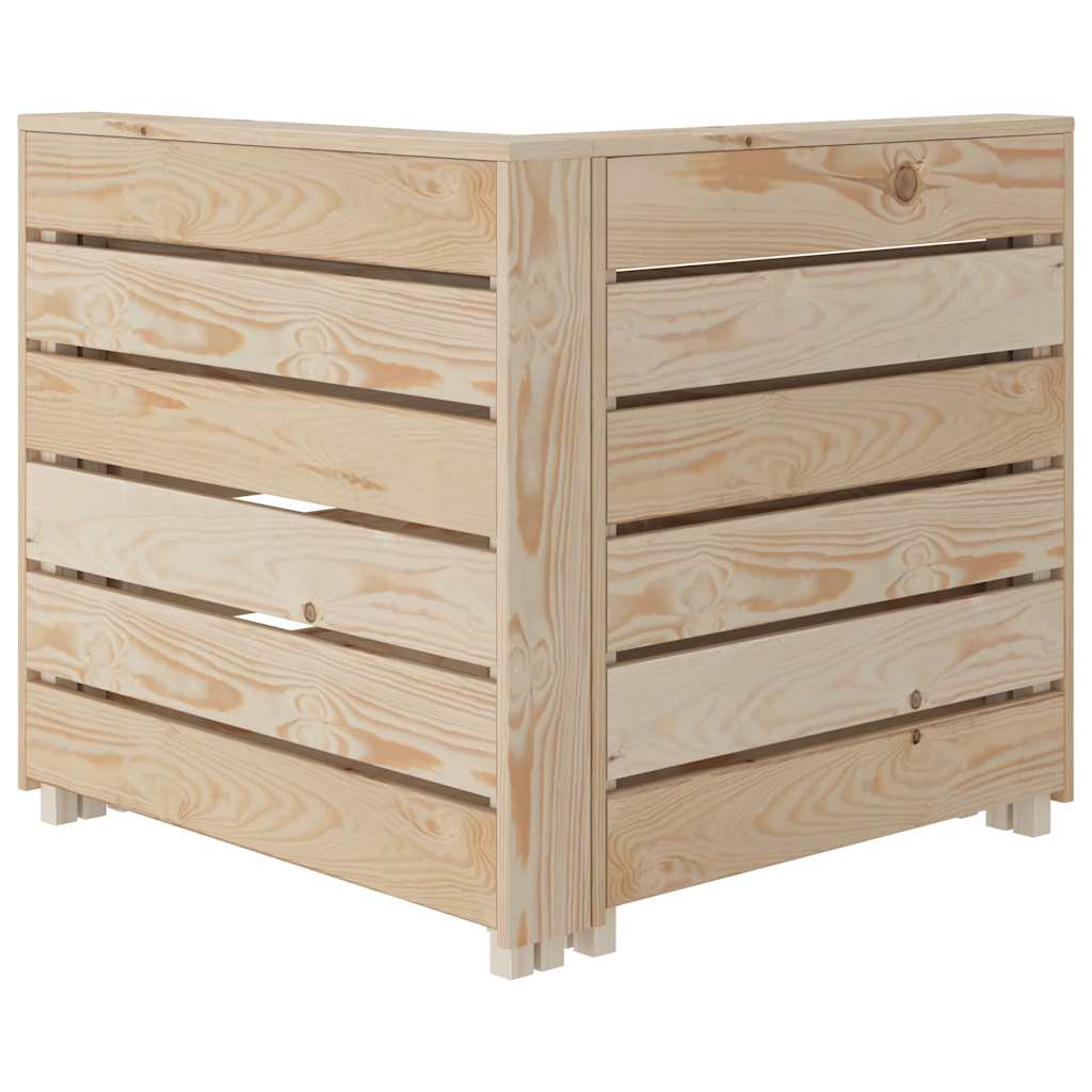 Set Divani da Giardino 5 pz su Pallet in Legno
