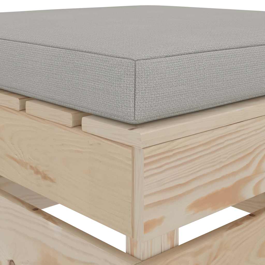 Set Divani da Giardino Pallet 4 pz con Cuscini Talpa in Legno