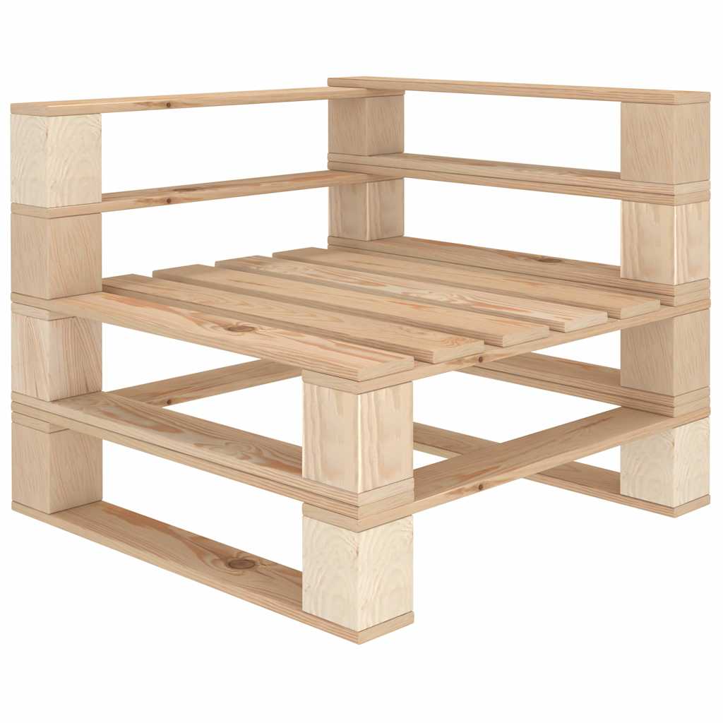 Divano da Giardino a Pallet 4 Posti in Legno