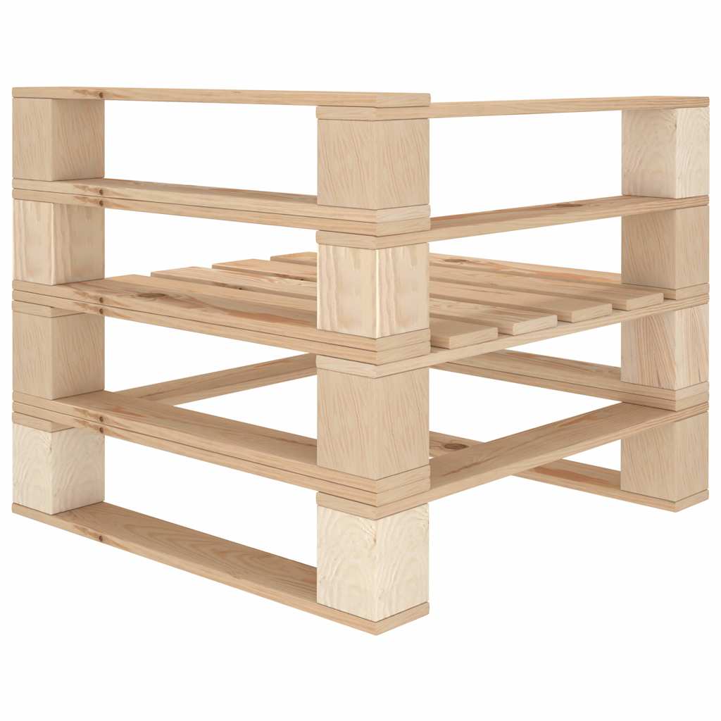 Divano da Giardino a Pallet 4 Posti in Legno