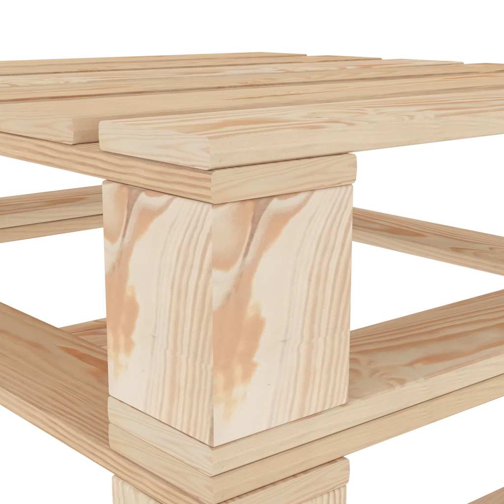 Set Divani da Giardino su Pallet 4 pz in Legno