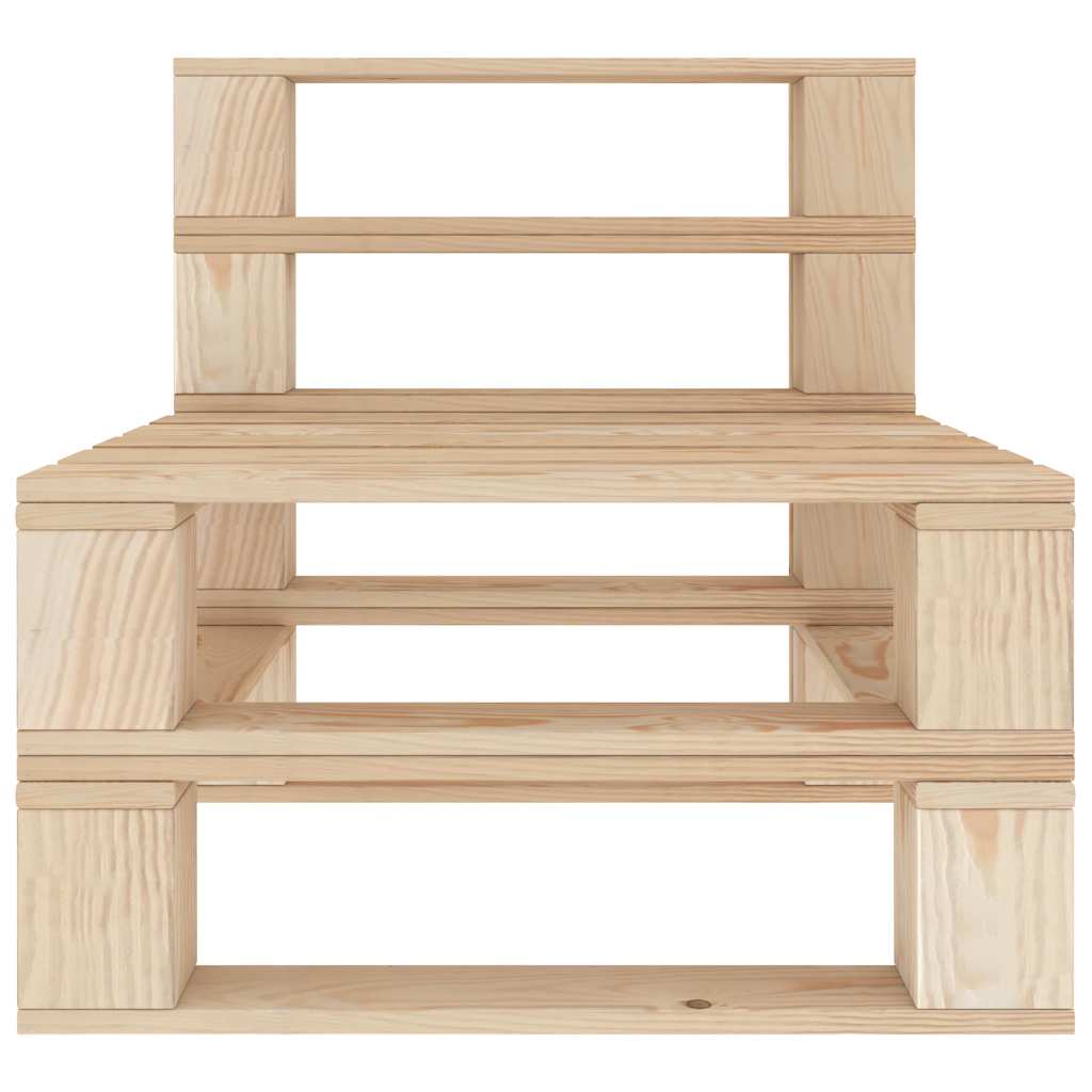 Set Divani da Giardino su Pallet 4 pz in Legno