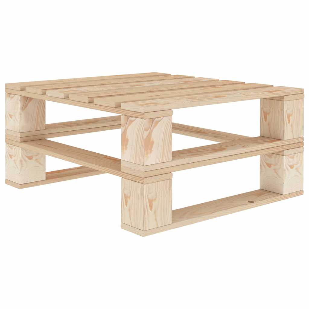 Set Divani da Giardino su Pallet 4 pz in Legno