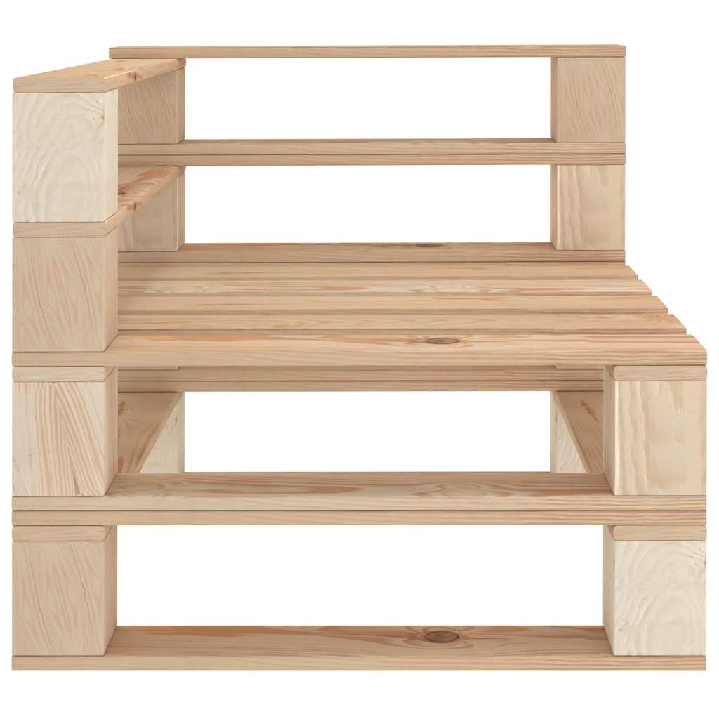 Set Divani da Giardino su Pallet 4 pz in Legno