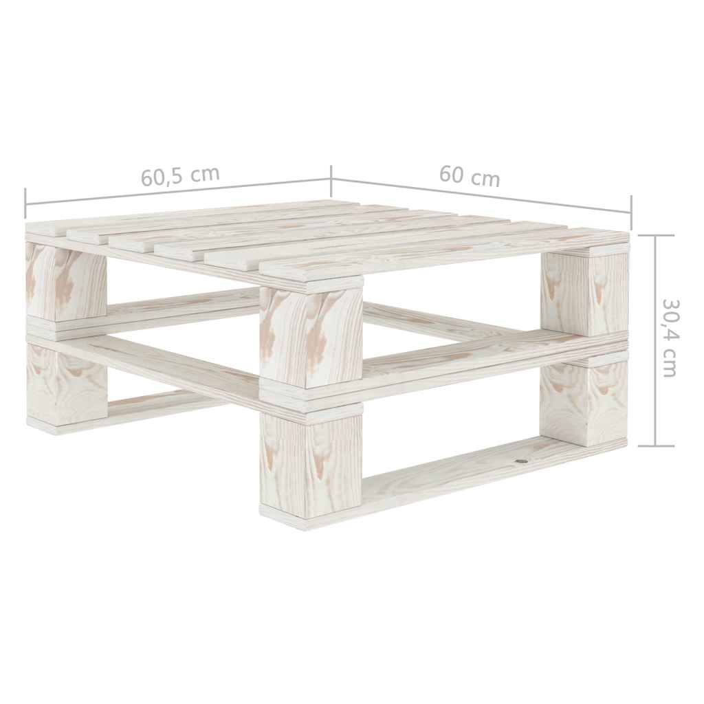 Set Salotto da Giardino su Pallet 5pz con Cuscini Neri in Legno