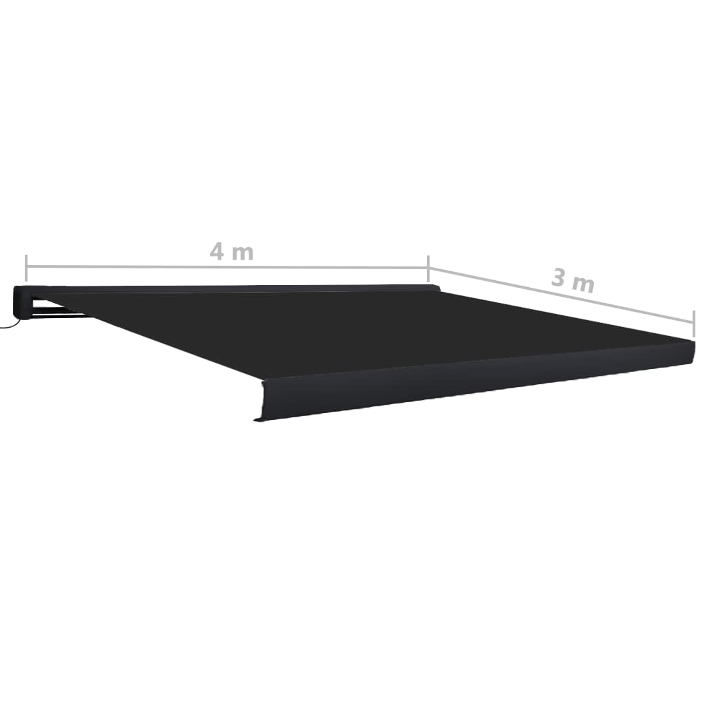 Tenda a Cassonetto Motorizzata 400x300 cm Antracite