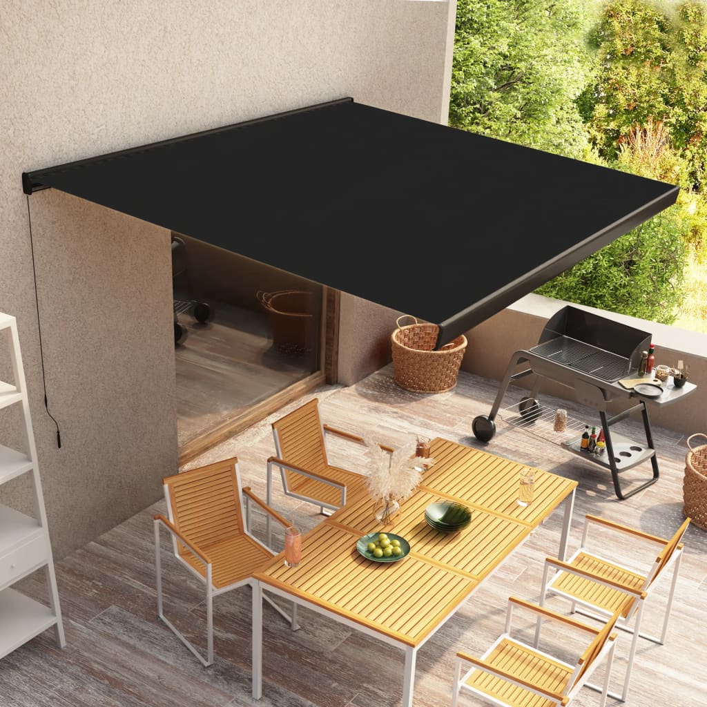 Tenda a Cassonetto Manuale 300x250 cm Antracite