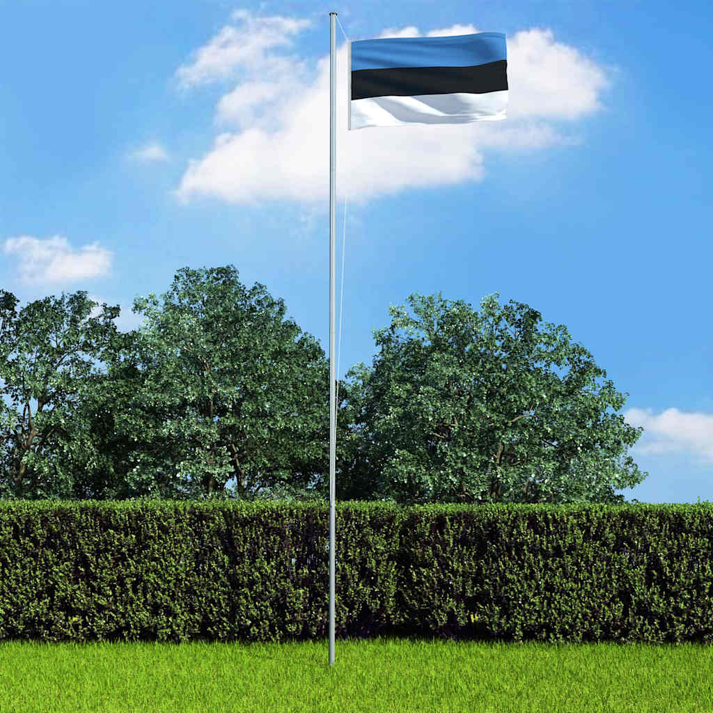 Bandiera dell'Estonia con Pennone in Alluminio 6,2 m