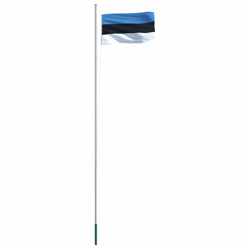 Bandiera dell'Estonia con Pennone in Alluminio 6,2 m