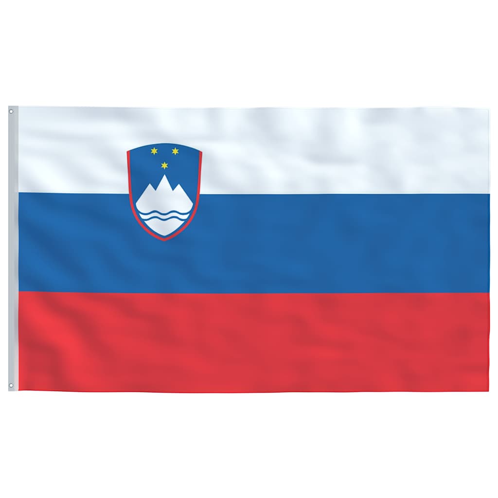 Bandiera della Slovenia con Pennone in Alluminio 6,2 m
