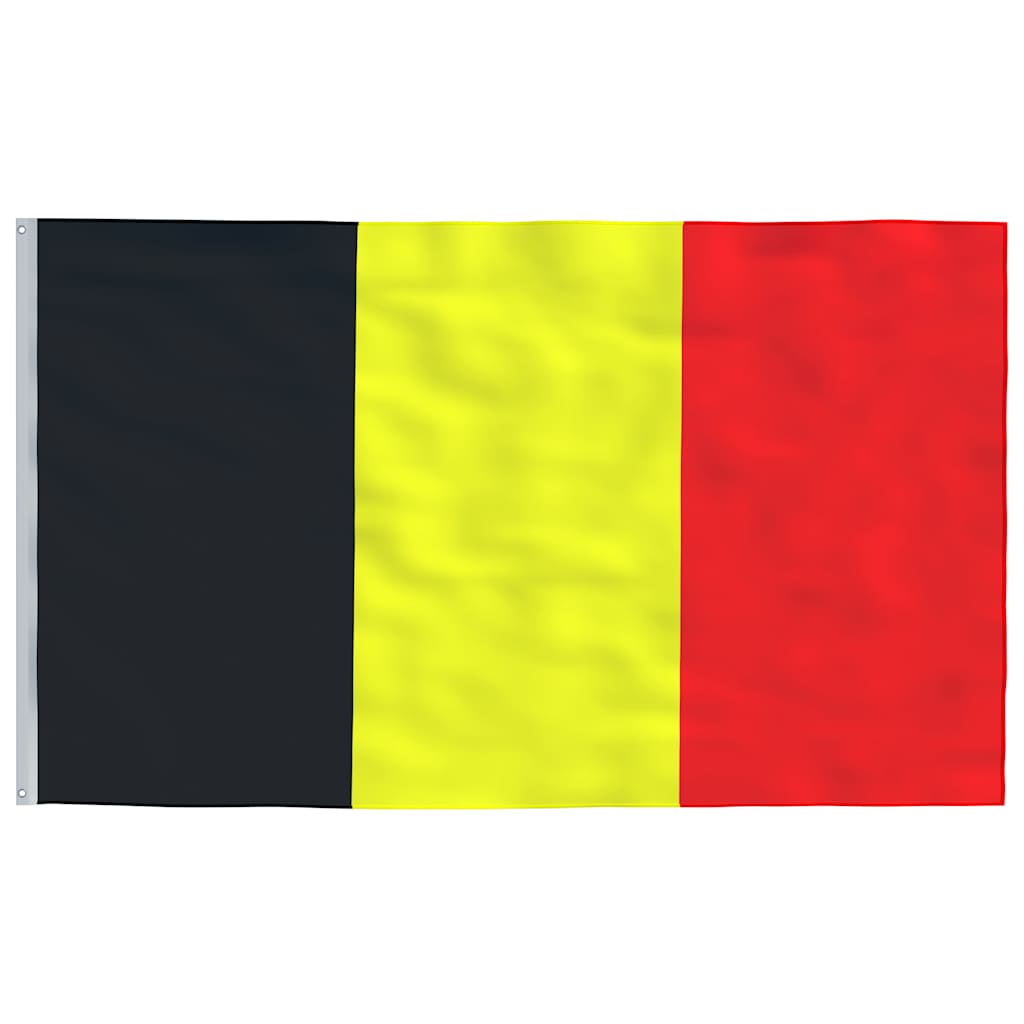 Bandiera del Belgio con Pennone in Alluminio 6 m