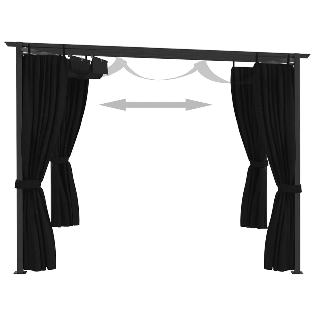 Gazebo 4x3 m Antracite