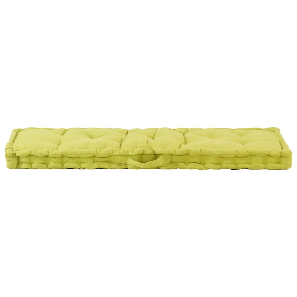 Cuscini per Pallet e Pavimento 2 pz in Cotone Verde