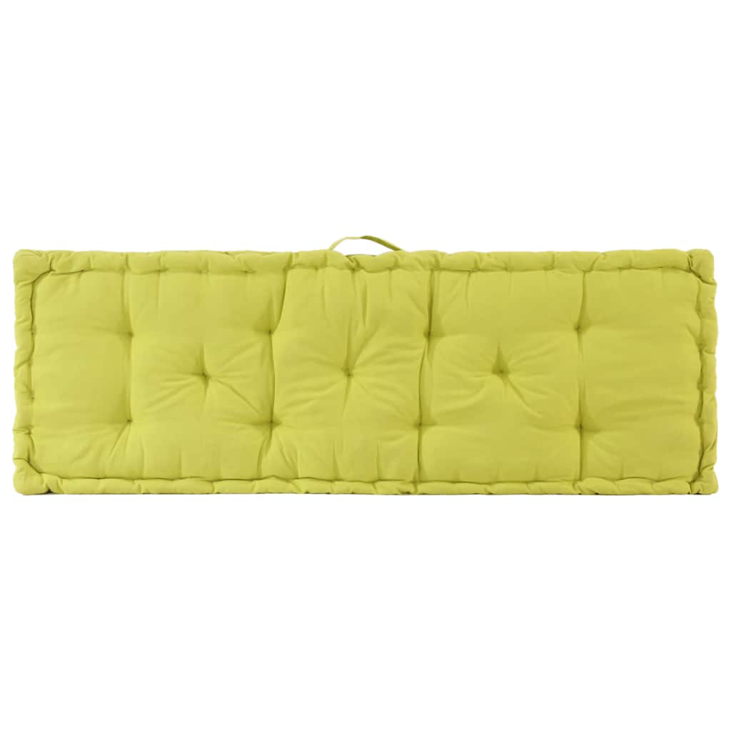 Cuscini per Pallet e Pavimento 2 pz in Cotone Verde