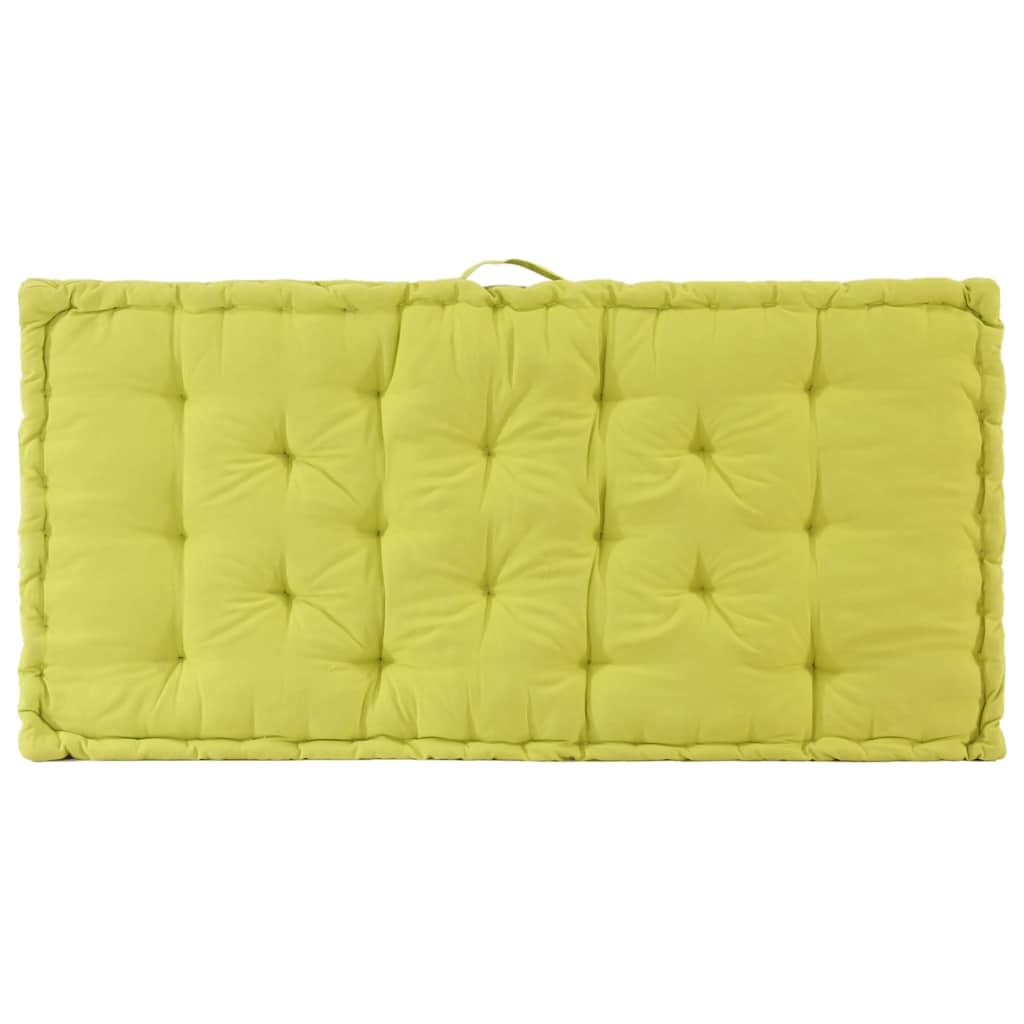 Cuscini per Pallet e Pavimento 2 pz in Cotone Verde