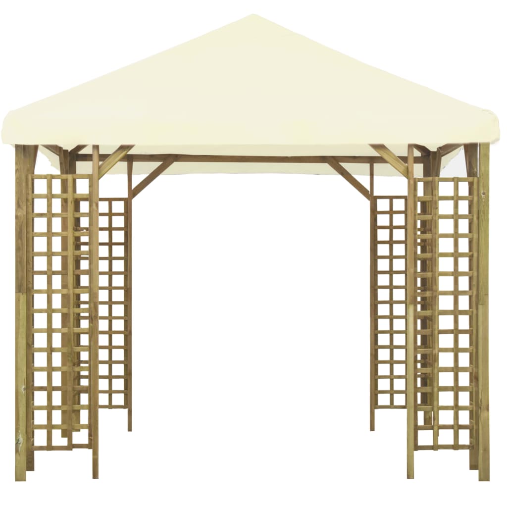 Gazebo 3x3 m Bianco Crema