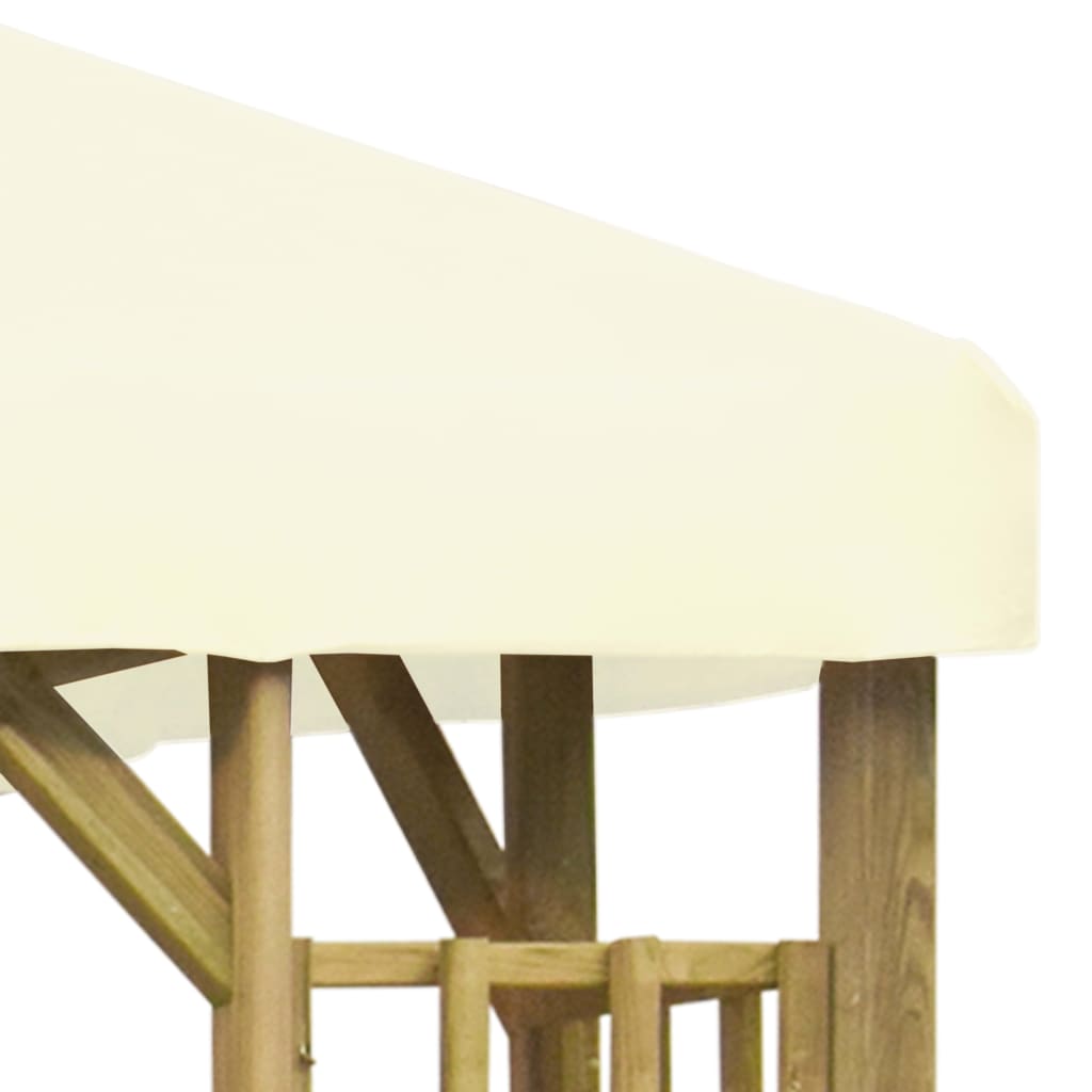 Gazebo 3x3 m Bianco Crema