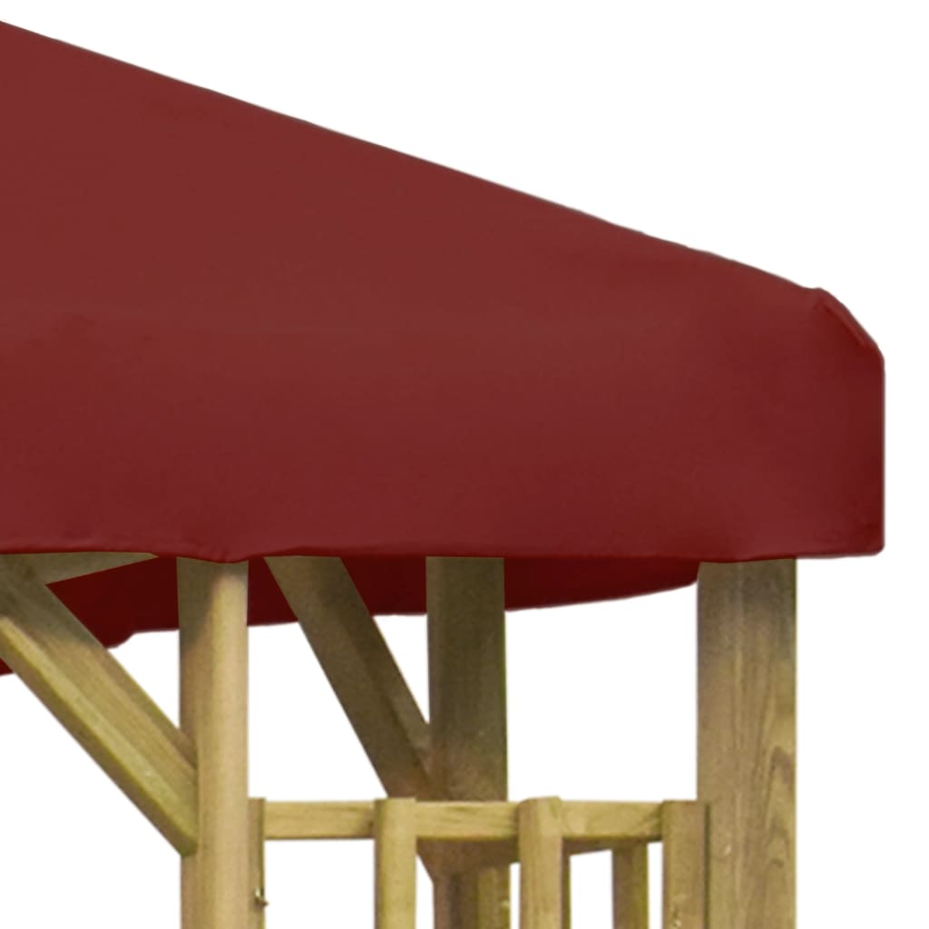 Gazebo 3x3 m Rosso Bordò