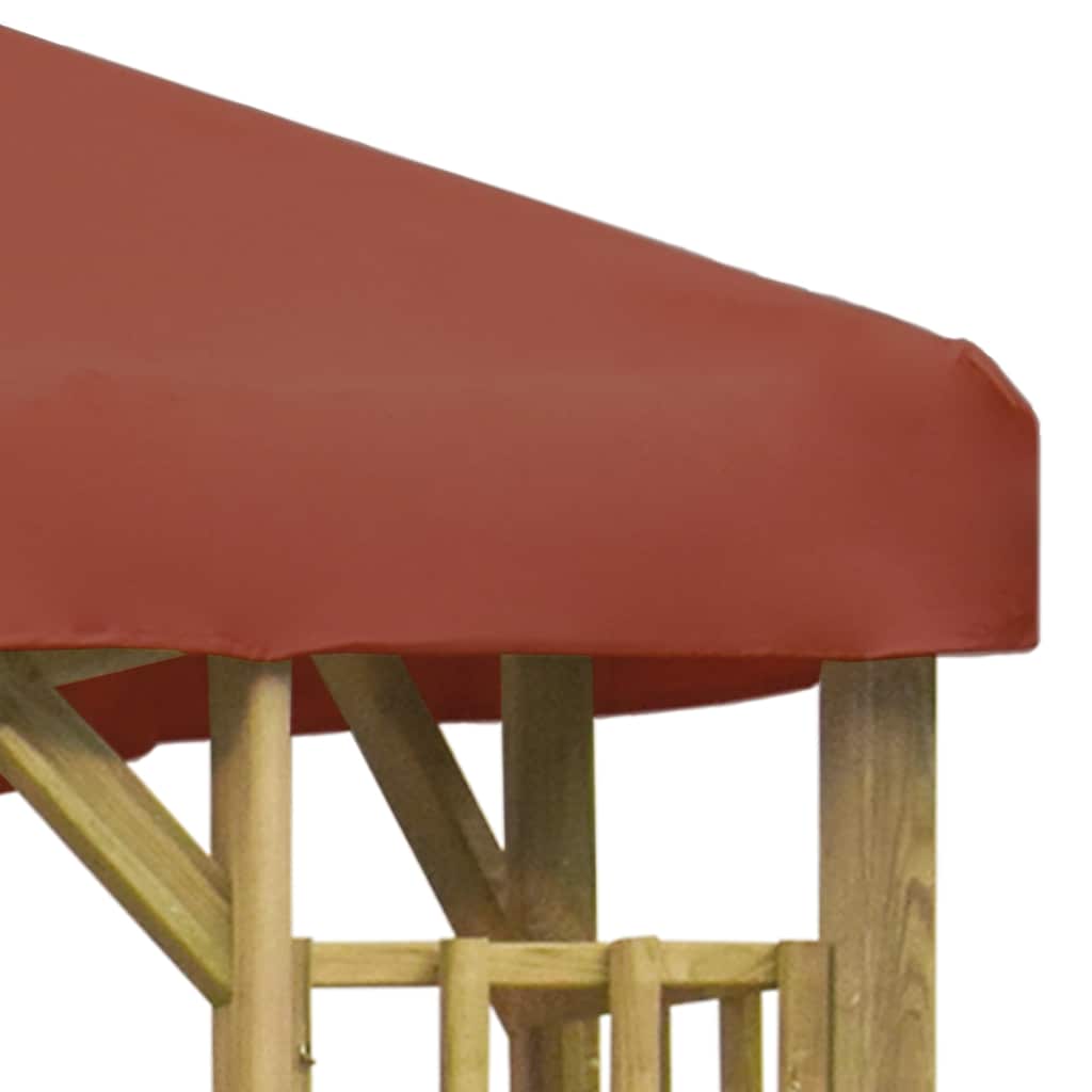 Gazebo 3x3 m Terracotta