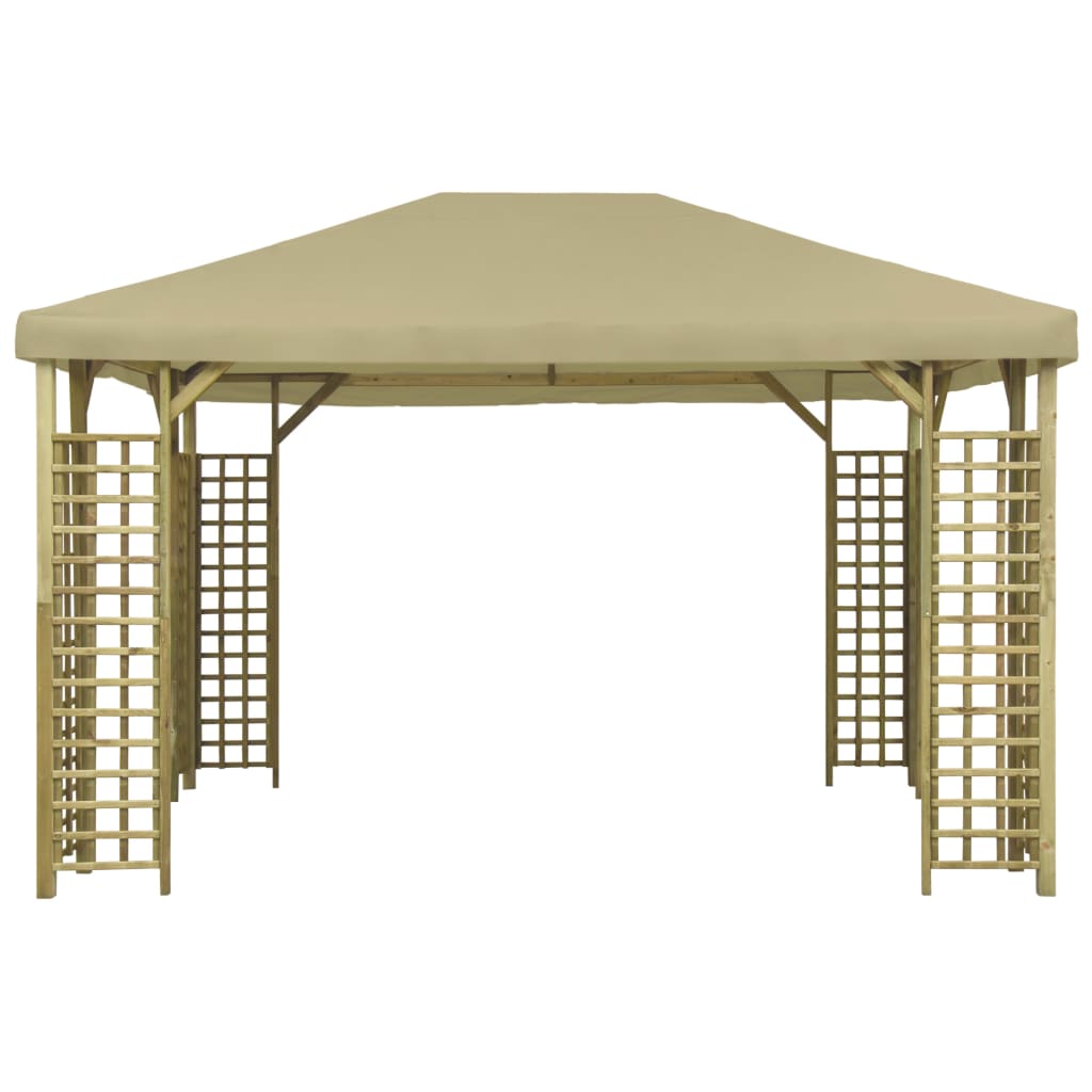 Gazebo 4x3 m Beige