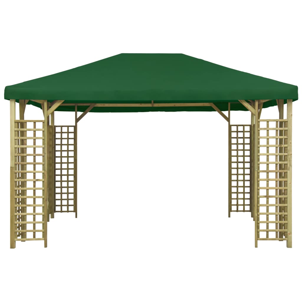 Gazebo 4x3 m Verde