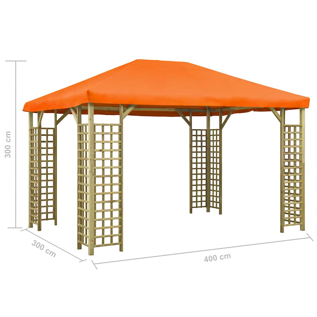 Gazebo 4x3 m Arancione