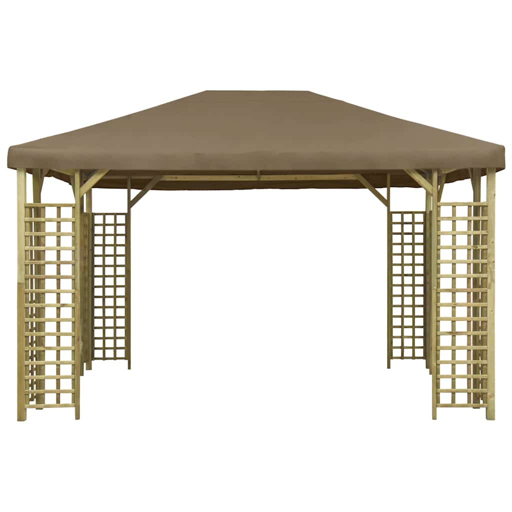 Gazebo 4x3 m Grigio Talpa