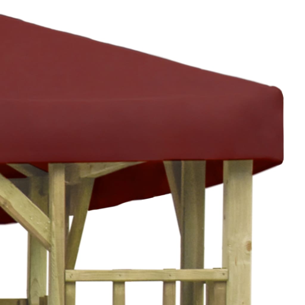 Gazebo 4x3 m Rosso Bordò
