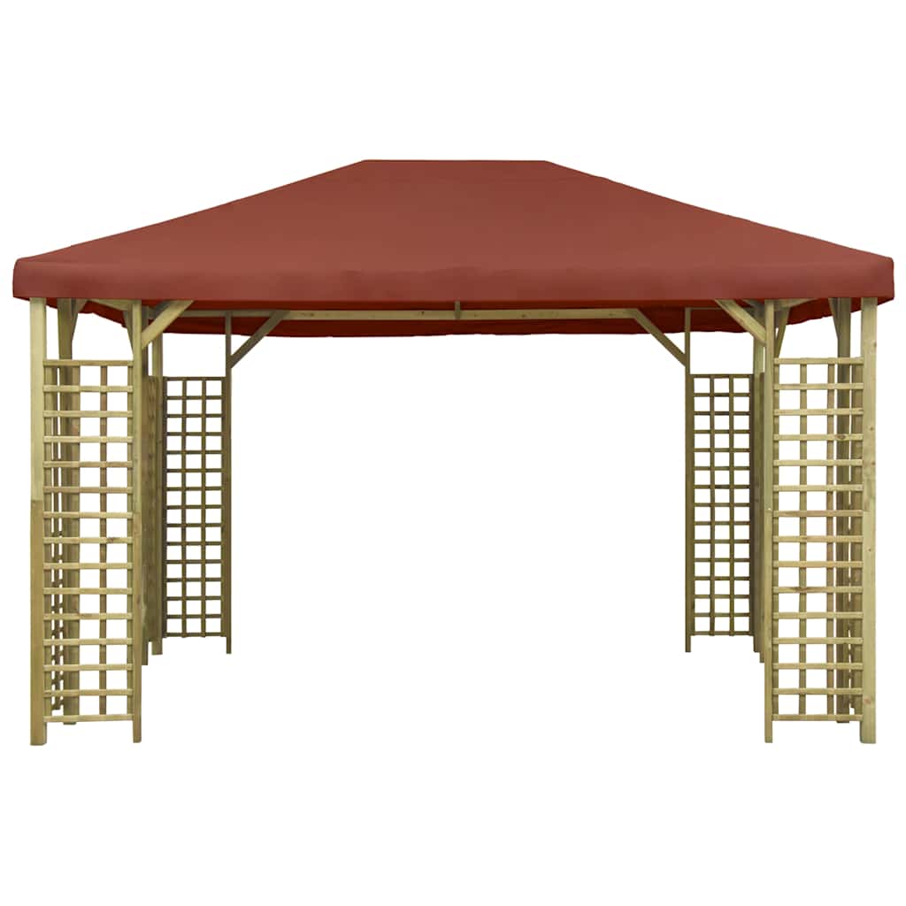 Gazebo 4x3 m Terracotta