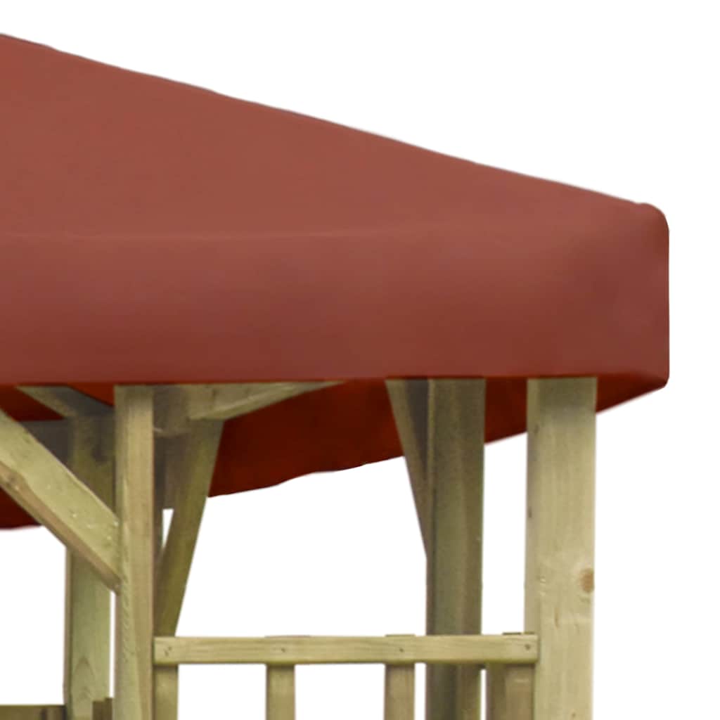 Gazebo 4x3 m Terracotta