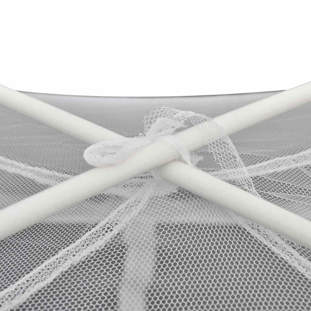 Tenda da Campeggio 200x120x130 cm in Fibra di Vetro Bianca