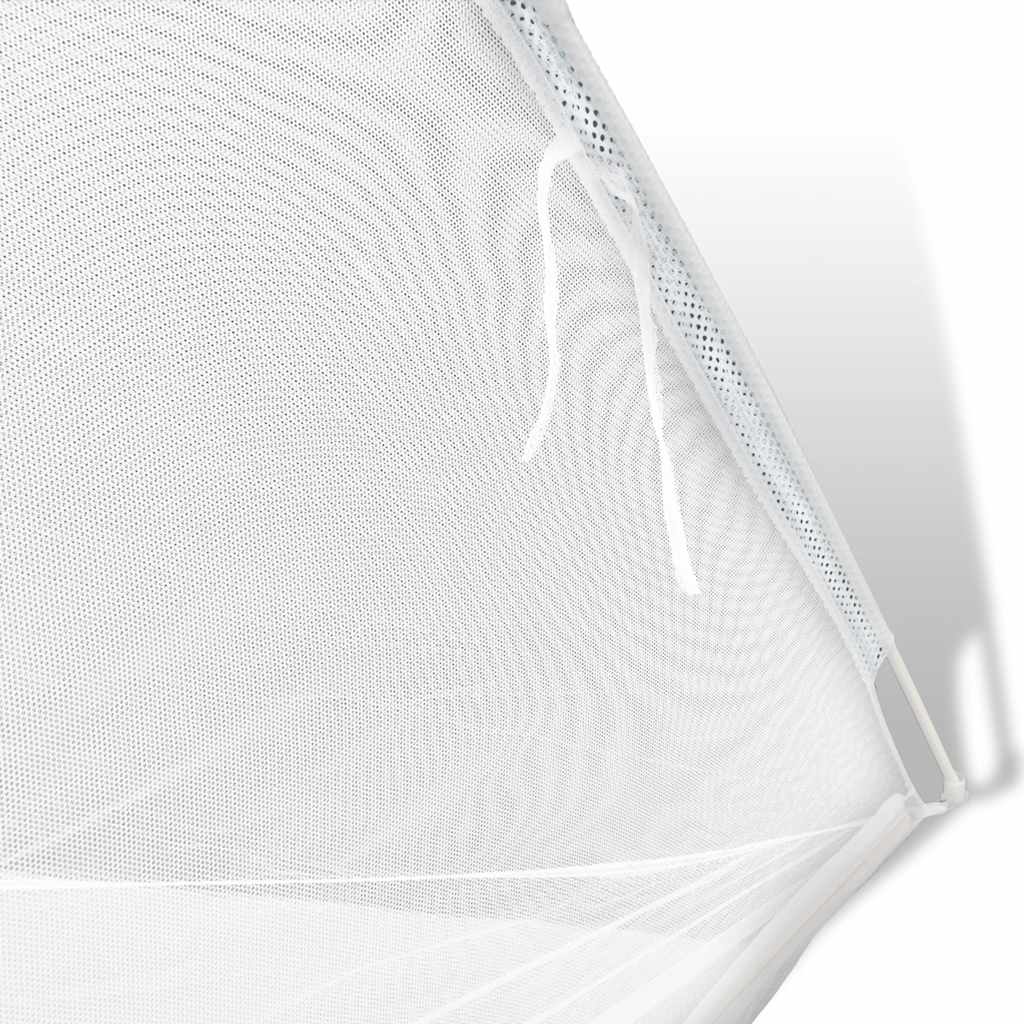 Tenda da Campeggio 200x120x130 cm in Fibra di Vetro Bianca