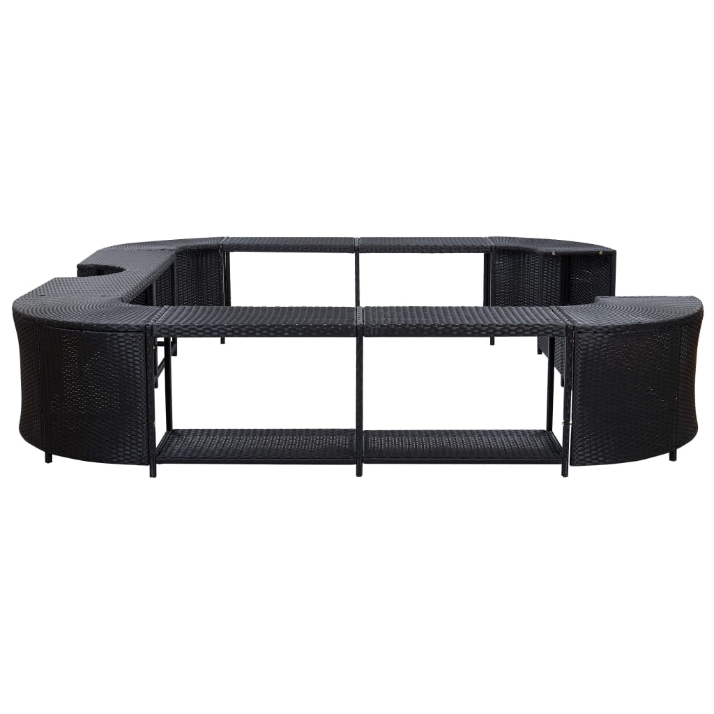 Vasca Idromassaggio con Bordo Lay-Z-Spa Blu e Nero
