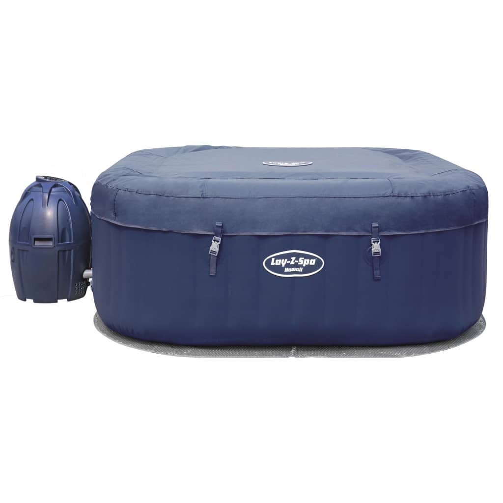 Vasca Idromassaggio con Bordo Lay-Z-Spa Blu e Nero