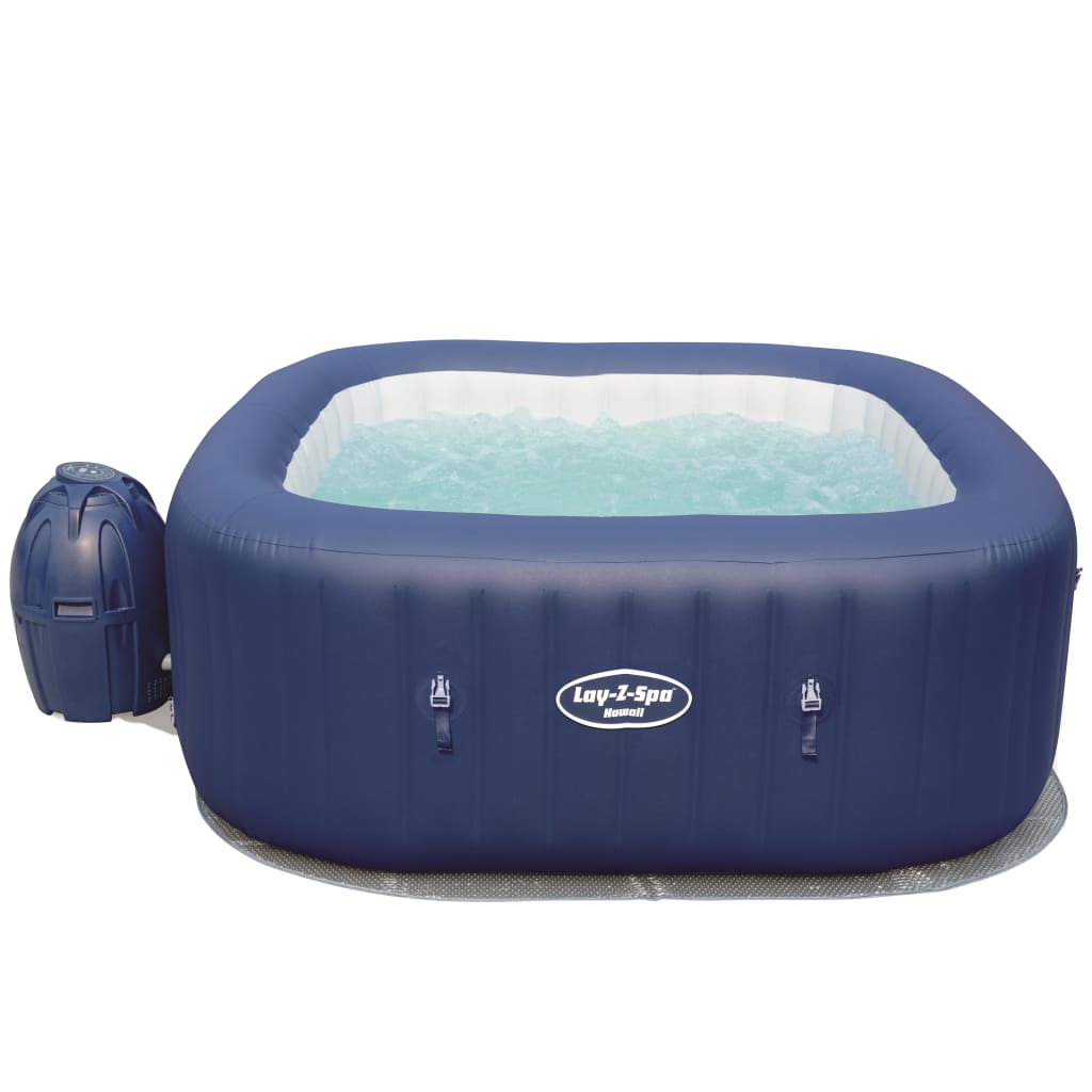 Vasca Idromassaggio con Bordo Lay-Z-Spa Blu e Nero