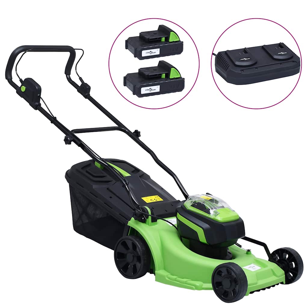 Tagliaerba Cordless con Set Attrezzi da Giardino Elettrici