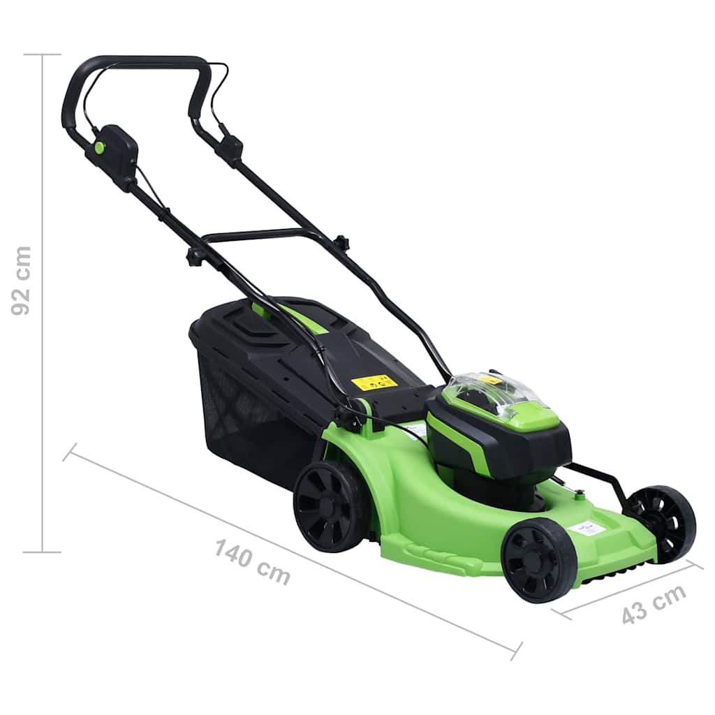 Tagliaerba Cordless con Set Attrezzi da Giardino Elettrici