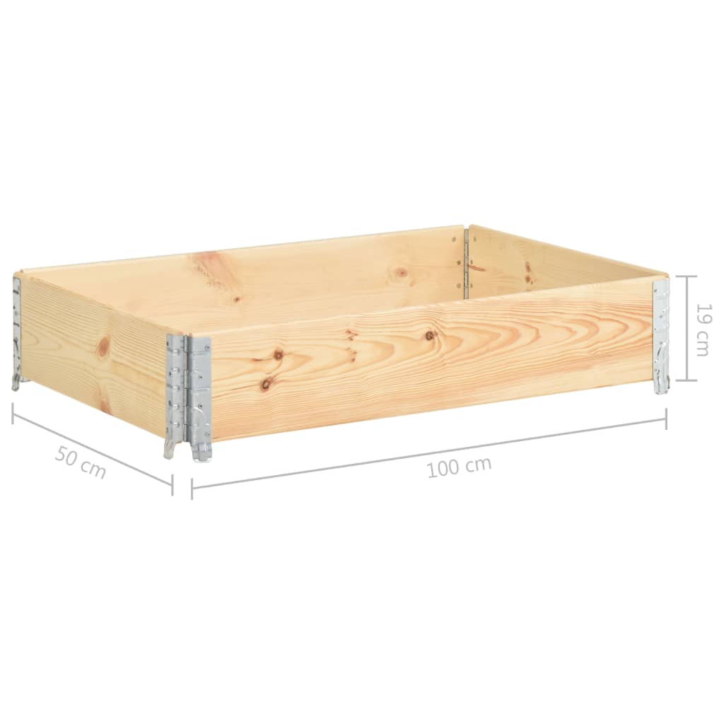 Fioriera Rialzata 50x100 cm in Legno Massello di Pino