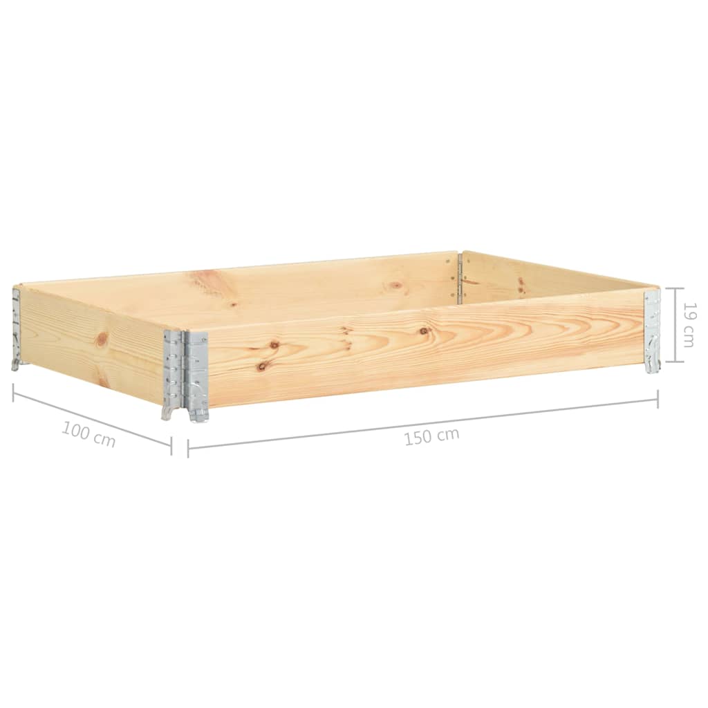 Fioriera Rialzata 100x150 cm in Legno Massello di Pino
