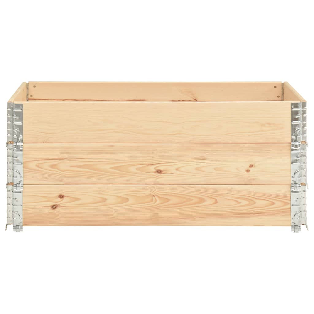 Fioriere Rialzate 3 pz 100x150 cm in Legno Massello di Pino